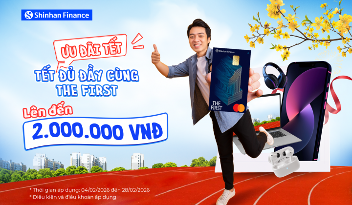 Shinhan Finance tung ưu đãi giảm đến 2 triệu đồng khi mua sắm tại Thế Giới Di Động và Điện Máy Xanh