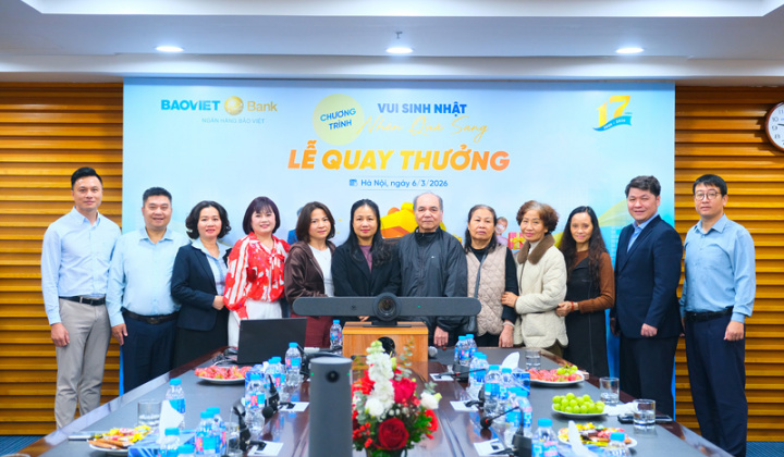 BAOVIET Bank tìm ra 81 khách hàng trúng thưởng “Vui sinh nhật - Nhận quà sang”