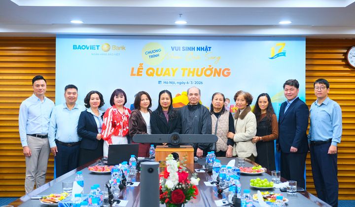 BAOVIET Bank tìm ra 81 khách hàng trúng thưởng “Vui sinh nhật - Nhận quà sang”