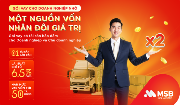 MSB tăng tốc phê duyệt vốn cho doanh nghiệp