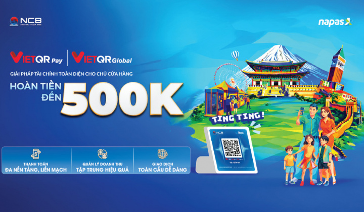 NCB phối hợp NAPAS triển khai thanh toán QR xuyên biên giới