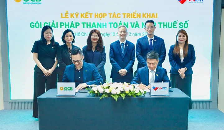 OCB hợp tác VNPAY triển khai giải pháp thanh toán và nộp thuế số