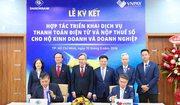 SaiGonBank hợp tác VNPAY triển khai thanh toán điện tử và nộp thuế số