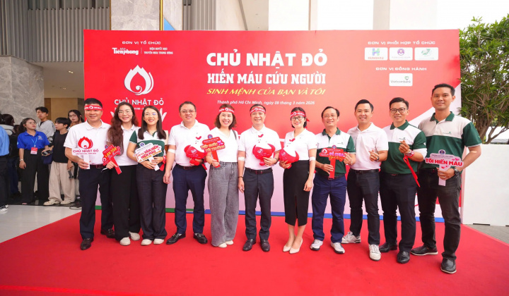 Vietcombank lan tỏa “giọt hồng yêu thương” tại Chủ Nhật Đỏ 2026