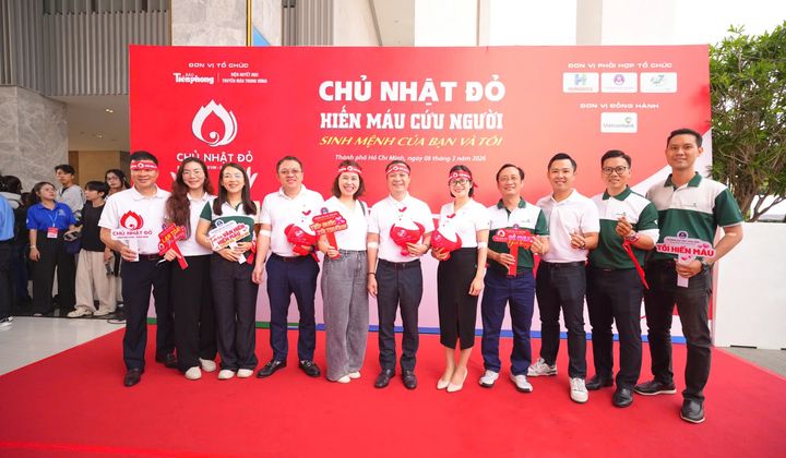 Vietcombank lan tỏa “giọt hồng yêu thương” tại Chủ Nhật Đỏ 2026