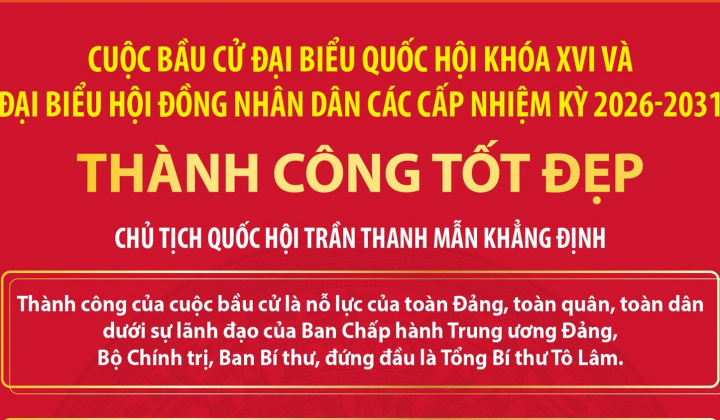 [Infographics] Bầu cử Quốc hội và HĐND các cấp: Cuộc bầu cử thành công tốt đẹp