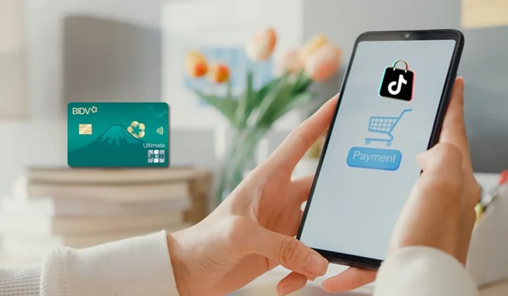 BIDV ưu đãi thanh toán trên TikTok Shop và chuỗi cà phê