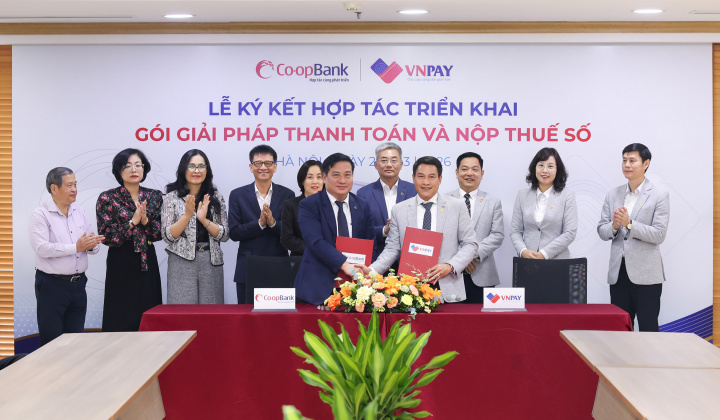 Co-opBank và VNPAY hợp tác triển khai gói giải pháp thanh toán và nộp thuế số