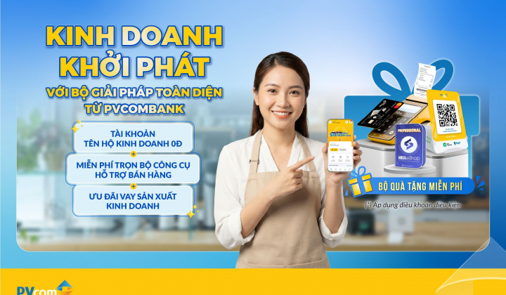 PVcomBank ra mắt giải pháp bán hàng toàn diện cho hộ kinh doanh