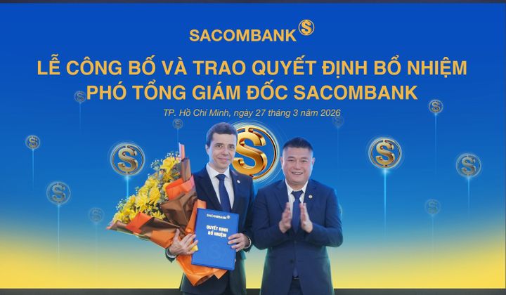 SACOMBANK bổ nhiệm ông Loic Faussier làm Phó tổng giám đốc, tăng cường năng lực quản trị rủi ro