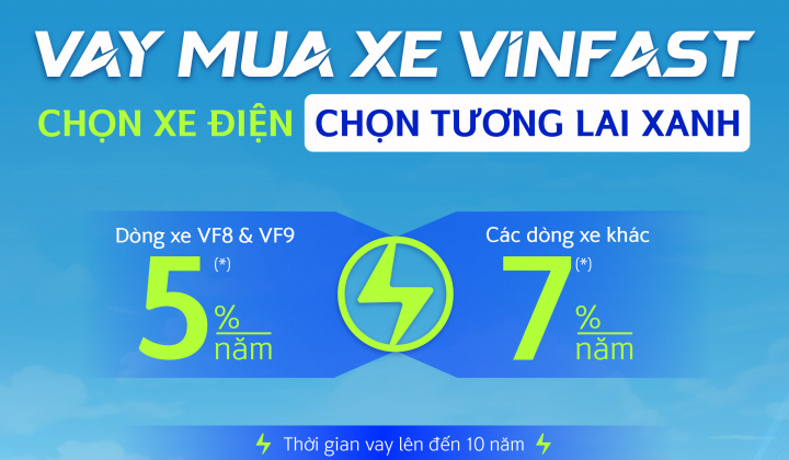 Ngân hàng Shinhan ưu đãi cho vay mua xe VinFast lãi suất chỉ từ 5%