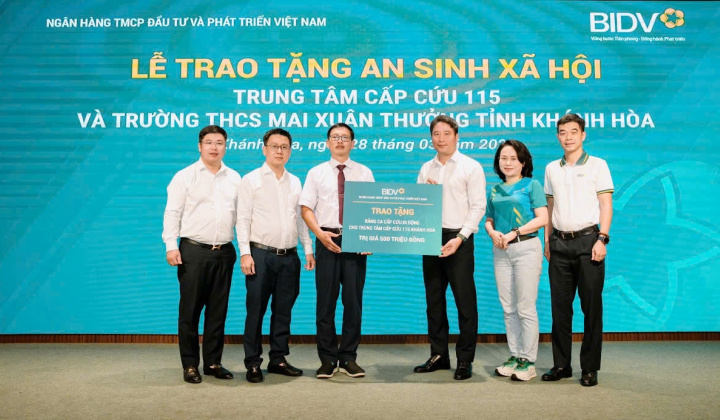 BIDV đóng góp 1 tỷ đồng thúc đẩy an sinh xã hội tại Khánh Hòa