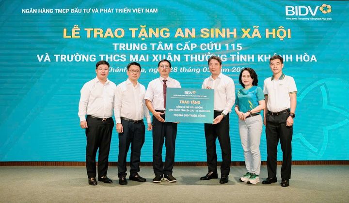 BIDV đóng góp 1 tỷ đồng thúc đẩy an sinh xã hội tại Khánh Hòa