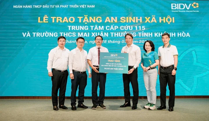 BIDV đóng góp 1 tỷ đồng thúc đẩy an sinh xã hội tại Khánh Hòa