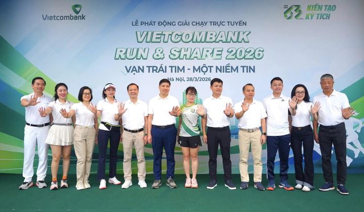 Vietcombank phát động giải chạy “Run & Share 2026”