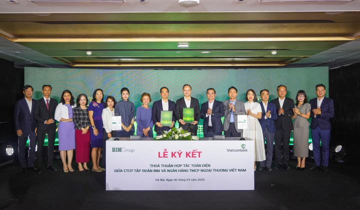 BIM Group và Vietcombank ký kết thỏa thuận hợp tác toàn diện