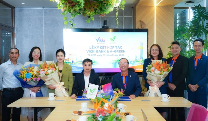 V-Green và Ngân hàng số Vikki phát triển hạ tầng trạm sạc, tủ đổi pin xe điện