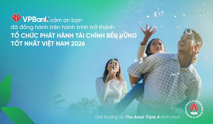 Huy động 2,36 tỷ USD, VPBank được vinh danh Tổ chức phát hành tài chính bền vững tốt nhất Việt Nam