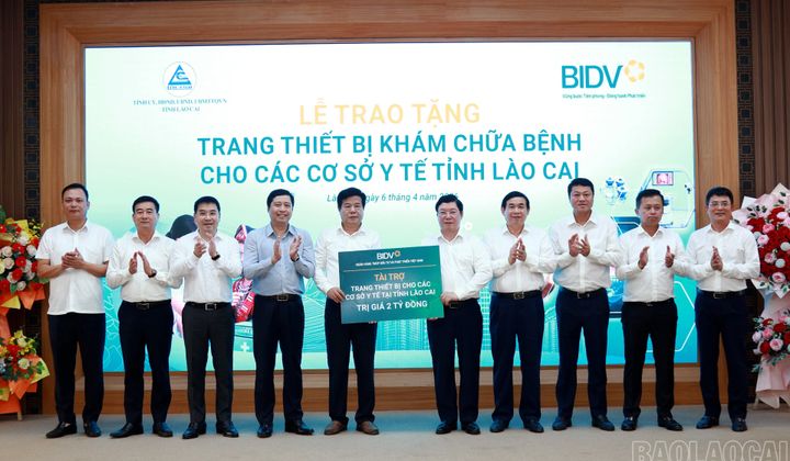 BIDV dành 2 tỷ đồng an sinh xã hội cho y tế tại Lào Cai