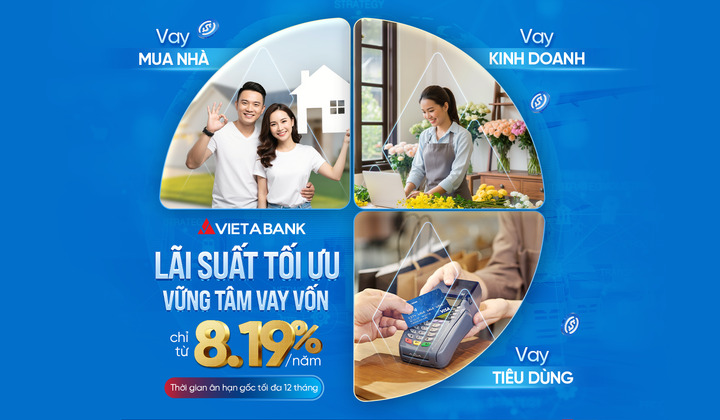 VietABank triển khai gói vay lãi suất từ 8,19%/năm, hỗ trợ khách hàng cá nhân