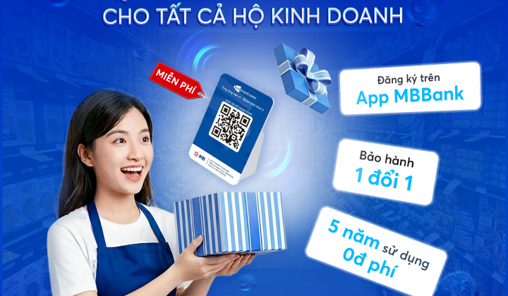 MB tặng loa thanh toán miễn phí cho hộ kinh doanh