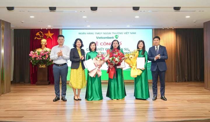 Vietcombank điều động, bổ nhiệm nhân sự lãnh đạo tại Trụ sở chính