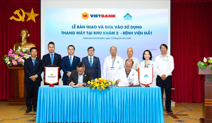 Vietbank tài trợ thang máy cho Bệnh viện Mắt TP. Hồ Chí Minh