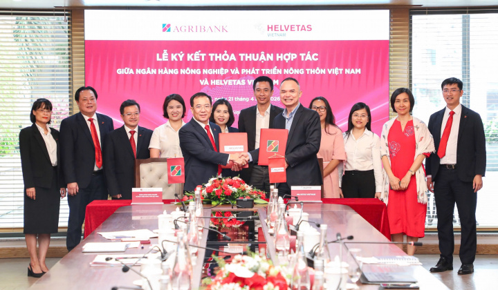 Agribank ký kết thỏa thuận hợp tác với Helvetas Vietnam