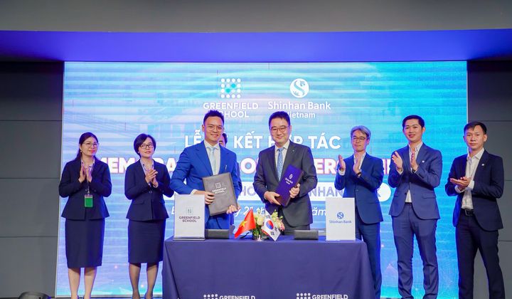 Ngân hàng Shinhan hợp tác chiến lược cùng hệ thống trường song ngữ liên cấp Greenfield