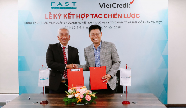 VietCredit và FAST ký kết hợp tác chiến lược, mở hướng tiếp cận vốn số hóa cho doanh nghiệp SME