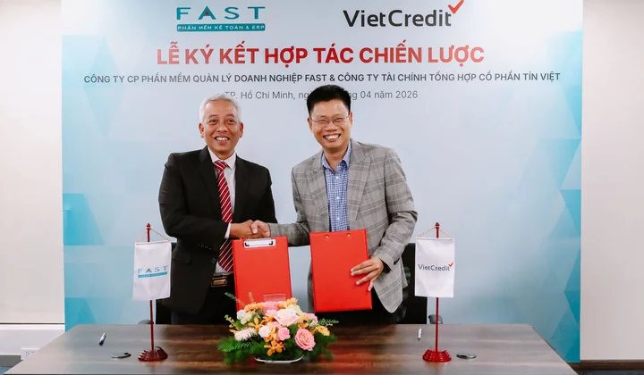VietCredit và FAST ký kết hợp tác chiến lược, mở hướng tiếp cận vốn số hóa cho doanh nghiệp SME