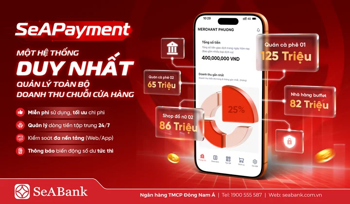 SeABank ra mắt SeAPayment, quản lý thanh toán theo thời gian thực cho hộ kinh doanh