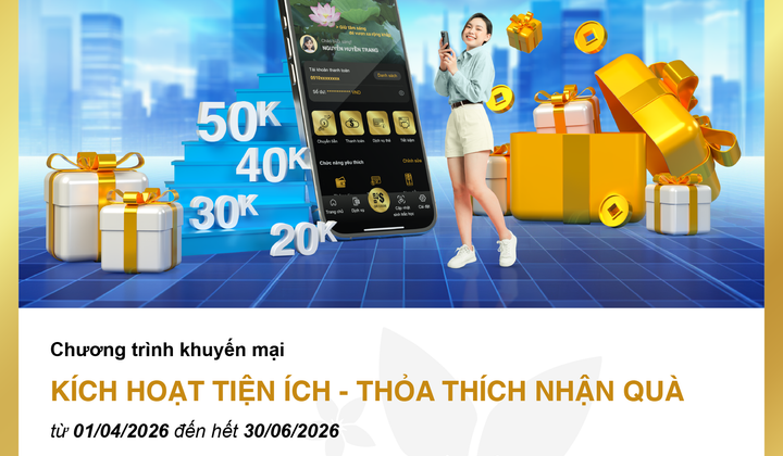 Bac A Bank dành 12.000 phần quà ưu đãi khách hàng kích hoạt Mobile Banking