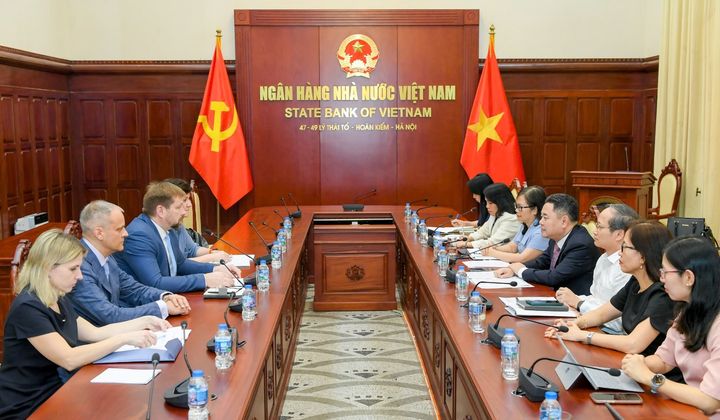 Phó Thống đốc Nguyễn Ngọc Cảnh tiếp Ông Andrey Bornyakov - Phó Chủ tịch Điều hành Ban Lãnh đạo IBEC