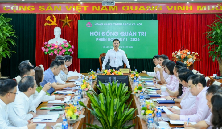 Thống đốc Phạm Đức Ấn chủ trì phiên họp thường kỳ của Hội đồng Quản trị NHCSXH quý I/2026