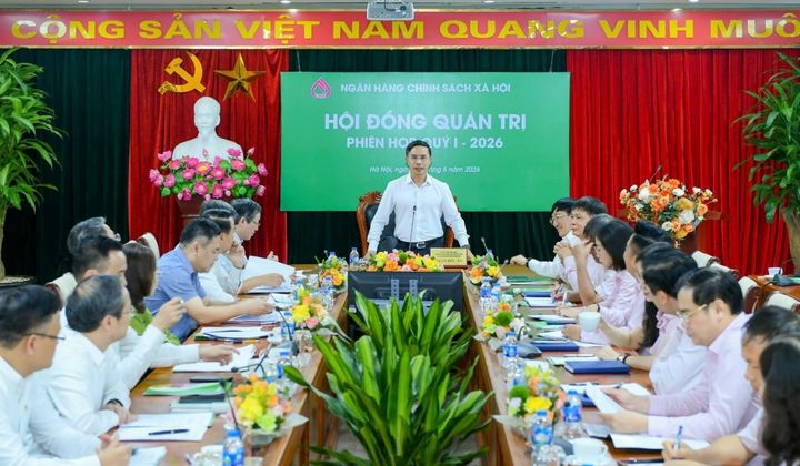 Thống đốc Phạm Đức Ấn chủ trì phiên họp thường kỳ của Hội đồng Quản trị NHCSXH quý I/2026