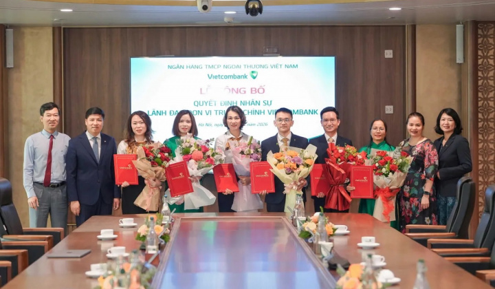 Vietcombank điều động, bổ nhiệm nhân sự lãnh đạo một số đơn vị tại Trụ sở chính