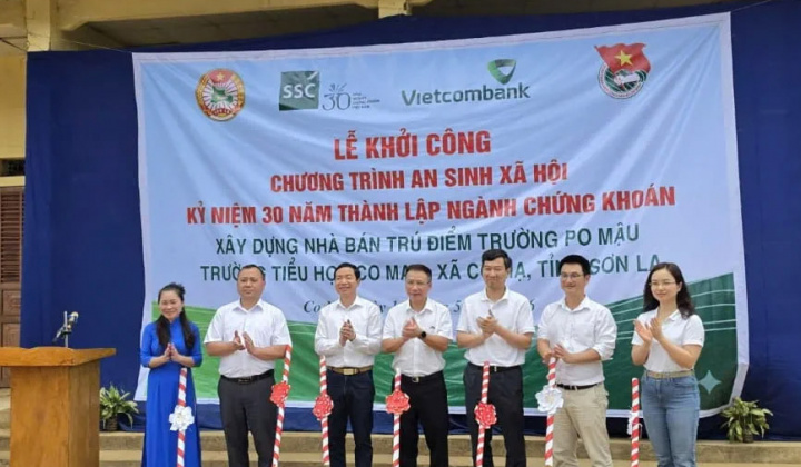 Vietcombank tài trợ xây dựng nhà bán trú cho học sinh vùng cao Sơn La
