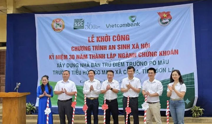 Vietcombank tài trợ xây dựng nhà bán trú cho học sinh vùng cao Sơn La