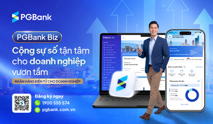 PGBank ra mắt ngân hàng số hợp kênh PGBank Biz cho doanh nghiệp