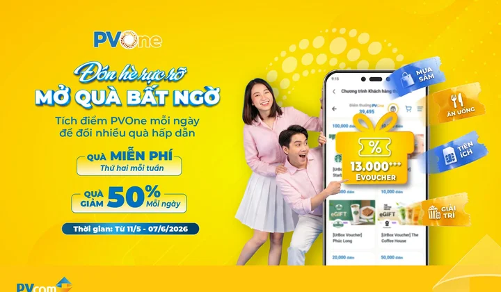PVcomBank triển khai ưu đãi hè với hơn 13.000 quà tặng trên PVOne