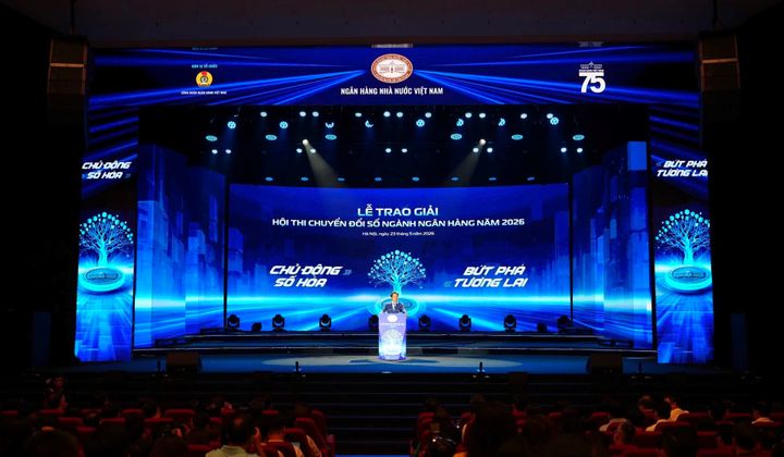 Bế mạc và trao giải Hội thi Chuyển đổi số ngành Ngân hàng 2026: Tôn vinh trí tuệ và khát vọng "bứt phá tương lai"