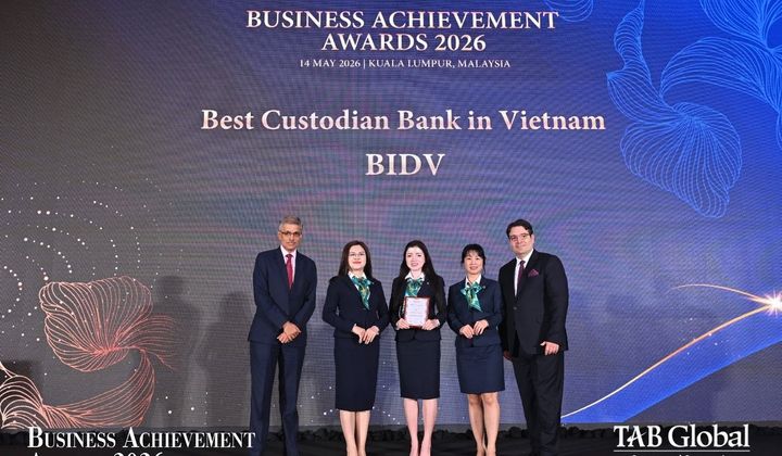 BIDV giữ vững vị thế Ngân hàng lưu ký tốt nhất Việt Nam