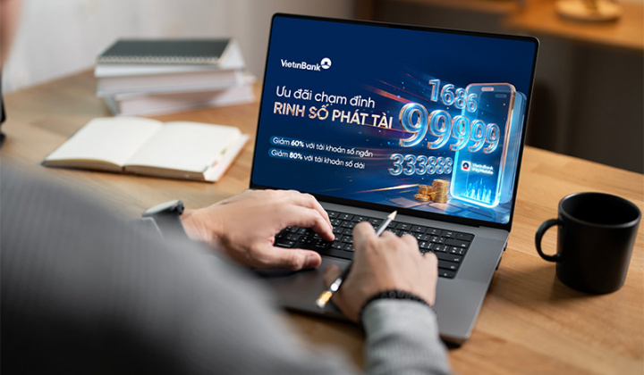 Cơ hội sở hữu tài khoản số đẹp từ ưu đãi lớn nhất năm của VietinBank