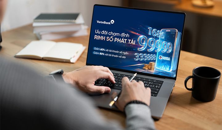 Cơ hội sở hữu tài khoản số đẹp từ ưu đãi lớn nhất năm của VietinBank