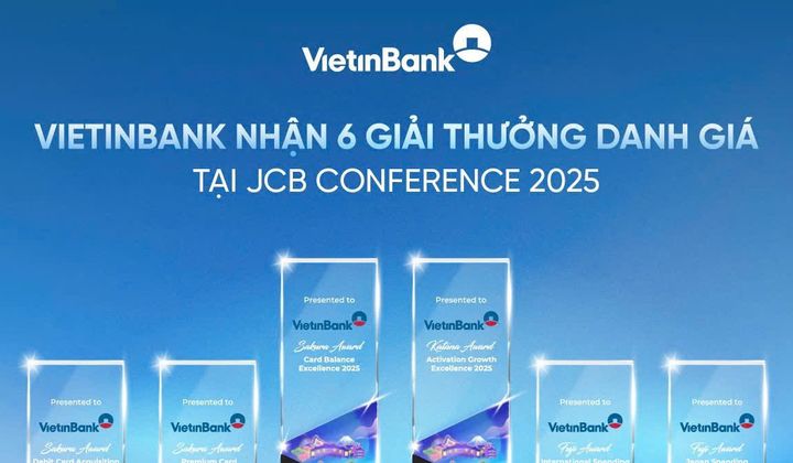 VietinBank được vinh danh 6 giải thưởng tại JCB Conference 2025