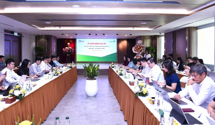 Vietcombank tổ chức Lễ Khởi động Dự án Số hóa tài liệu, quy trình và lưu trữ điện tử