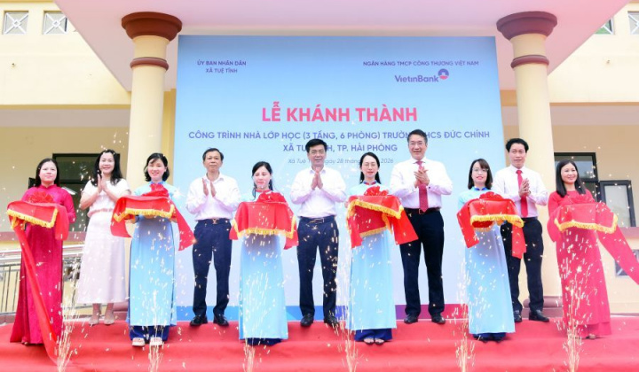 VietinBank tài trợ 6 tỷ đồng xây dựng trường học tại Hải Phòng