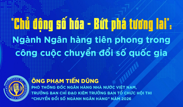 "Chủ động số hóa - Bứt phá tương lai": Ngành ngân hàng tiên phong trong công cuộc chuyển đổi số quốc gia
