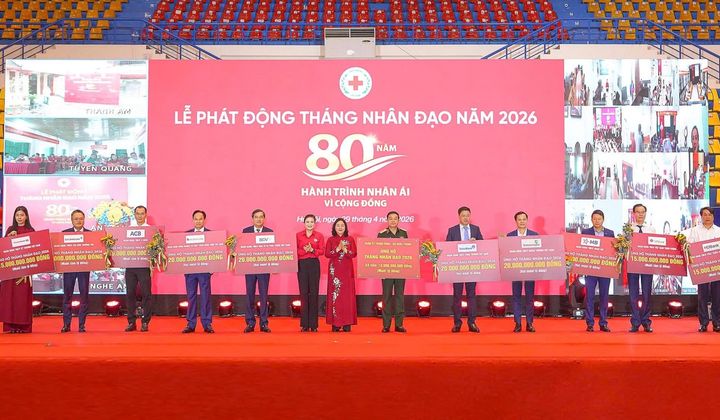 Hưởng ứng Tháng Nhân đạo năm 2026, BIDV ủng hộ 20 tỷ đồng